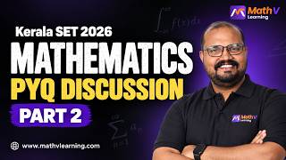 Kerala SET 2026 Mathematics | PYQ Discussion Part 2 | Previous Year Questions & Solutions