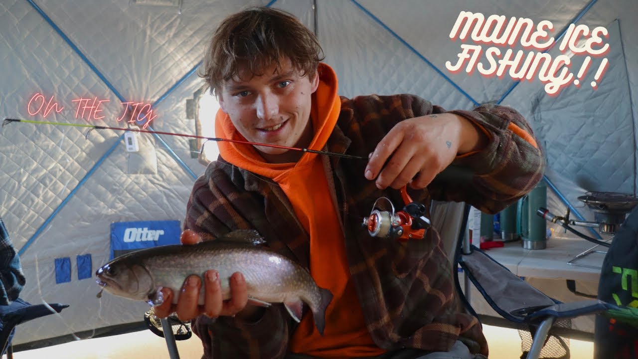 Brook Trout Action ON the Jig Rod, Ice Fishing!! YouTube