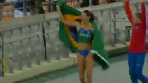 Fabiana Murer conquista o ouro no salto com vara f...