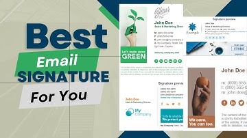 How To Create Email Signature Professionally || Outlook Gmail Yahoo