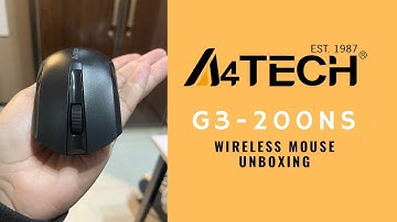 Unboxing A4TECH G3-200NS Wireless Mouse - ASMR Voiceless Mouse