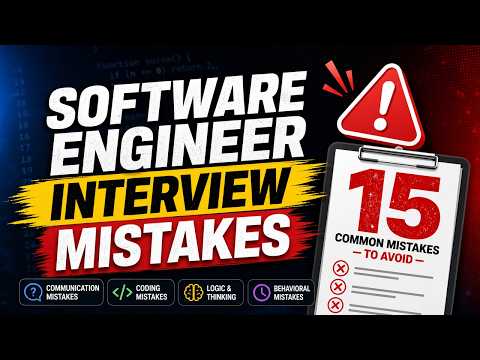 Software Engineer Interview Mistakes | 15 Common Mistakes to Avoid