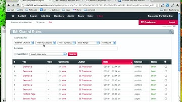 Publishing Portfolio Content from the ExpressionEngine Control Panel (23/25) DaBrook EE Tutorial