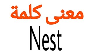 معنى كلمة Nest | الصحيح لكلمة Nest | المعنى العربي ل Nest | كيف تكتب كلمة Nest | كلام إنجليزي