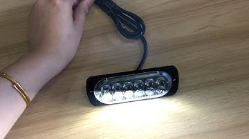 SL1312 White China Direct Car Emergency Warning 3W LED Flashing Strobe Light