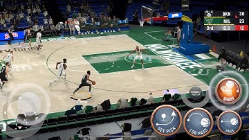 NBA 2K22 mobile on android: Brooklyn Nets vs Milwaukee Bucks