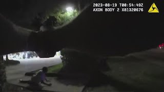 Police body camera video show officers respond to teen firing gun after high school football game