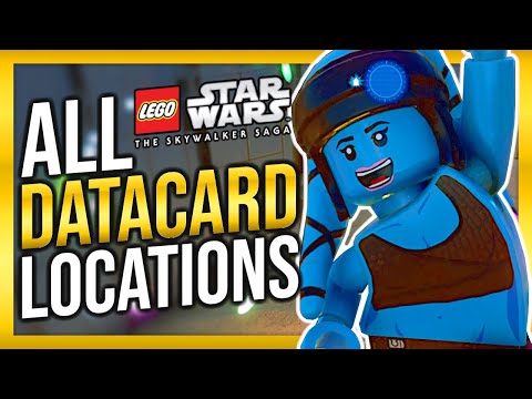 HOW TO FIND ALL 19 DATACARDS LEGO Star Wars The Skywalker Saga