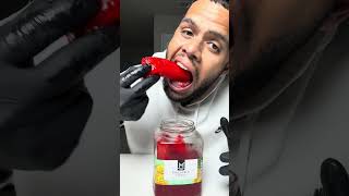 Koolaid pineapple spears mukbang #mukbang #asmr #foodie #food #fyp