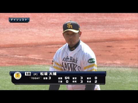 【プロ野球パ】松坂、制球に苦しみ3回2失点とパッとせず･･･ 2015/03/10 H2-2G