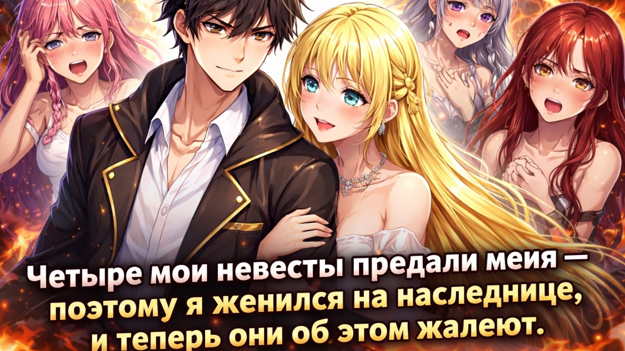 📘Четыре мои невесты предали меня — поэтому я женился на наследнице, и теперь они об этом жалеют.