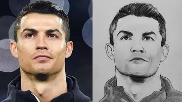 How to draw Cristiano Ronaldo step by step easily | Drawing tutorial for beginners | YouCanDraw