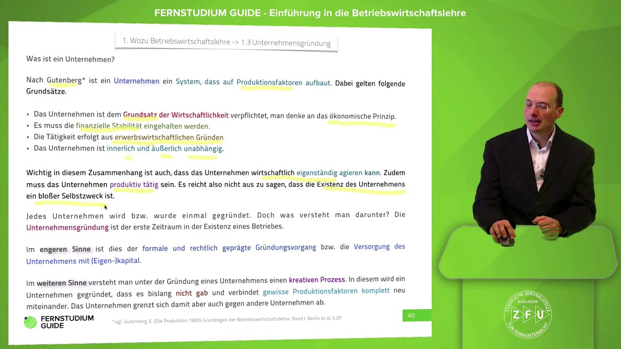New Update Was ist ein Unternehmen? | Einführung BWL Fernuni Hagen #19