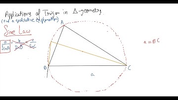 Trigonometry 1b : Sine Rule, Cosine Rule and Area Formulae
