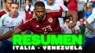 Italia vs Venezuela: La Vinotinto pierde 2 - 1 COMPITIENDO contra el TETRACAMPEON del mundo.
