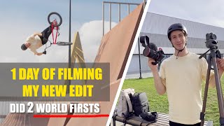 How I film my new edit | 2 WORLD FIRSTS in 1 day