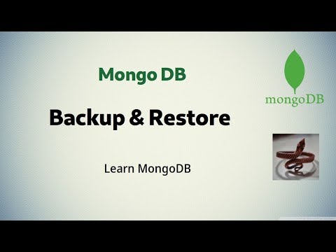 [ MongoDB 5 ] Backup & Restore MongoDB database