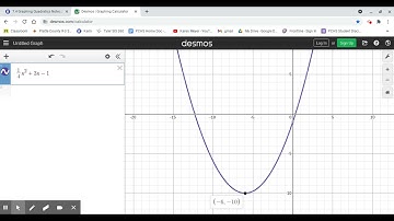 A1 Lesson 7 4 Graphing Quadratic with Desmos Notes
