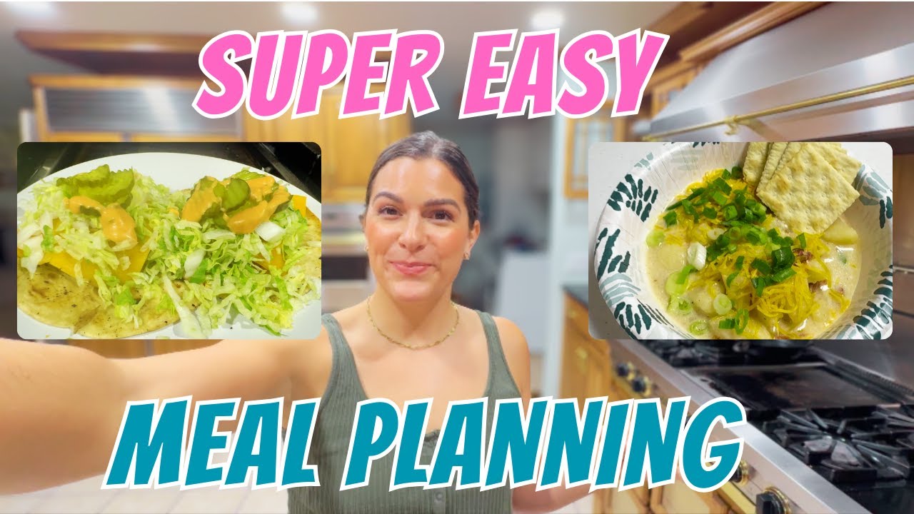 4 QUICK & EASY MEALS DONE ON A BUDGET! EASY MEAL PLANNING AND GROCERY SHOPPING FOR MOMS!
