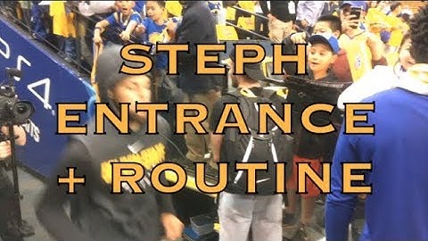 Steph Curry pregame arena entrance + logo shots from Oracle Arena, 2018 WCF G4
