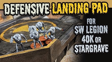 Scratch Built LANDING PAD for Sci Fi & Modern Wargaming!