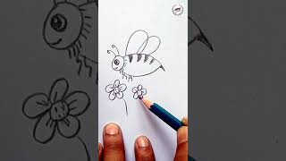 How To Draw a Cute Honey Bee Step By Step Easy For Kids Easy Drawings for Kids