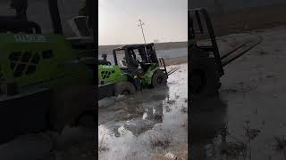 Off-Road Forklift 4WD Cross Country Performance In Wild Muddy And Complex Terrain #kaystarforklift