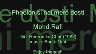 Download Lagu HEERON KA CHOR (1982)   Phoolon si hai mere dosti   Mohd.Rafi MP3