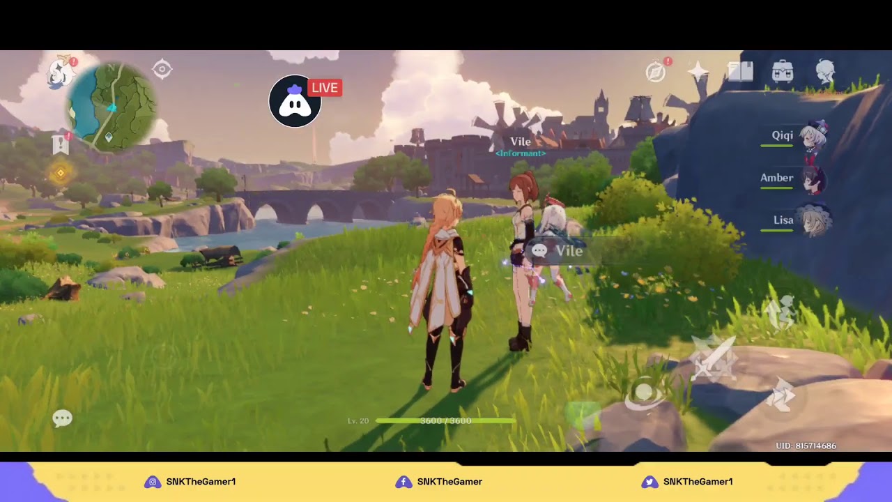 Genshin Impact : 👍 stream | Playing Solo | SNK The Gamer