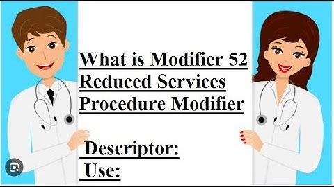 What is Modifier 52 Reduced Services Modifier  Hindi-Urdu