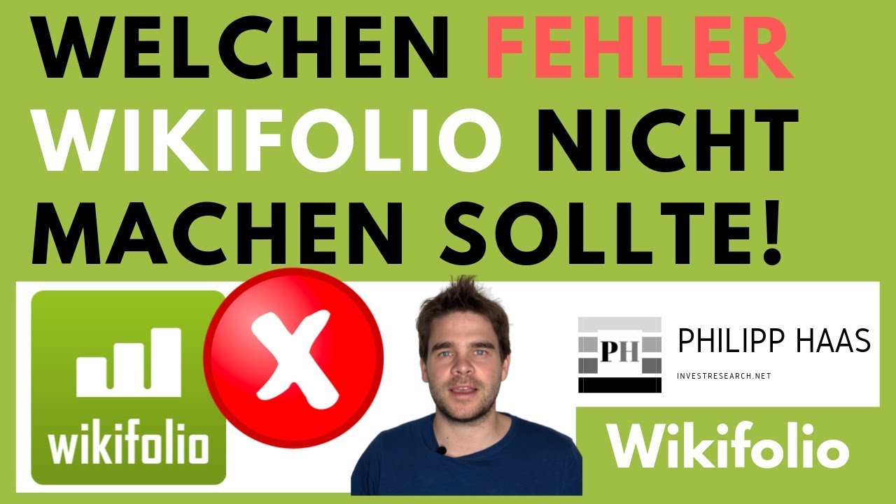 Welchen Fehler Wikifolio meiner Meinung nach nicht machen sollte