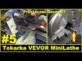 #5 Tokarka Vevor toczenie szczęk, wyskakująca dźwignia nawrotnicy,  montaż uchwytu tokarskiego