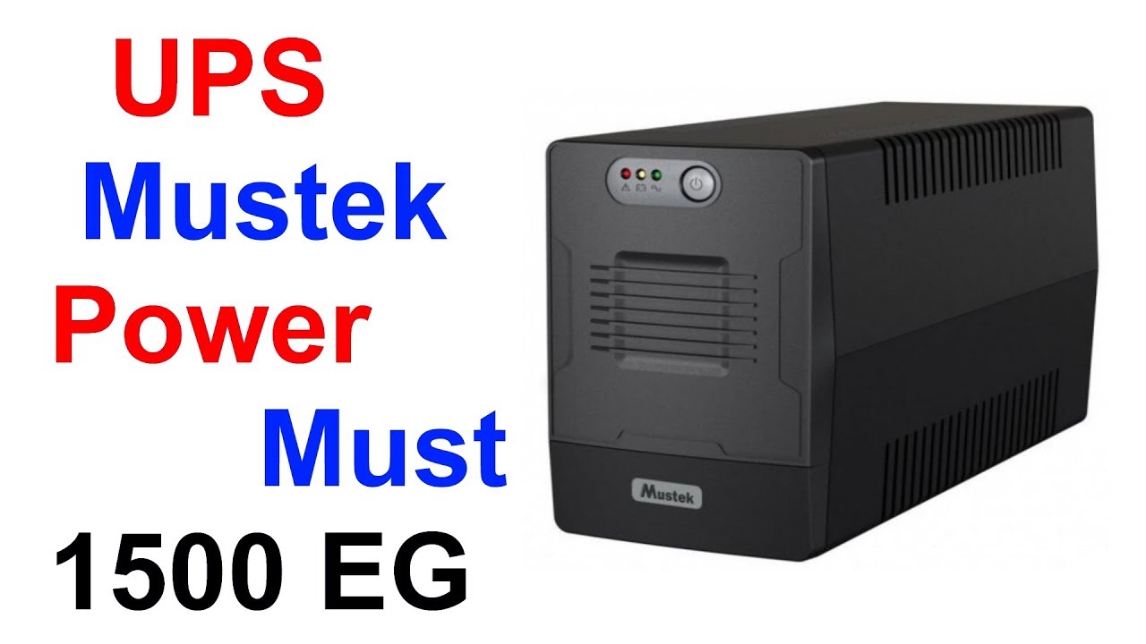 Обзор Бесперебойного Блока Питания Mustek PowerMust 1500 EG Line Interactive Schuko ИБП UPS !!!