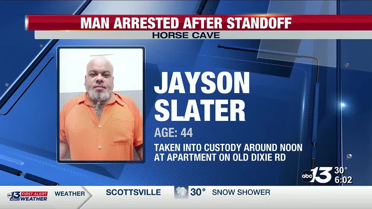 Man arrested after standoff with state police in Horse Cave - YouTube