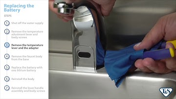 How To: Replacing The Battery And Adjusting Settings In Above-Deck Faucets