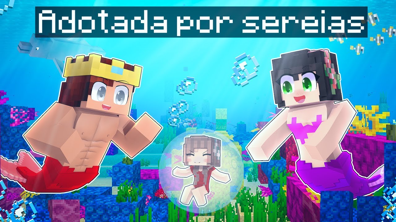 AMANDINHA SEREIA E RAFAEL TRITÃO ADORATARAM UMA BEBÊ HUMANA NO MINECRAFT
