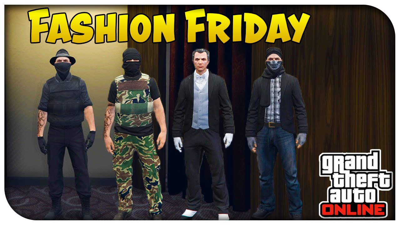 GTA 5 Online - FASHION FRIDAY! (1980s Hired Gun, The Butler, Dark Watch ...