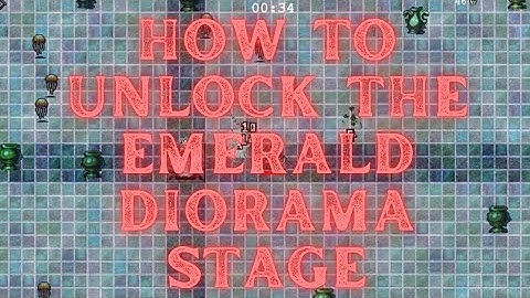 Vampire Survivors How To Unlock The Emerald Diorama Stage In Vampire Survivors