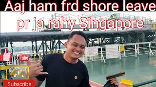 Aaj ham Singapore ja rahy hey shore leave pr #singapore #shoreleave #shipjob #tugboats #sealife