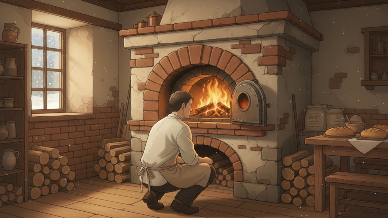 The Baker Before Sunrise | Cozy Village Morning Routine |Relaxing Ghibli-Inspired Ambience #trending