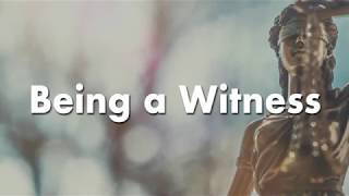 Law Facts: Being a Witness