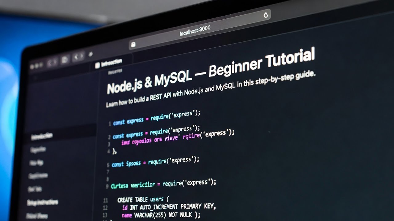 Node.js & MySQL Beginner Tutorial | Build a REST API - YouTube