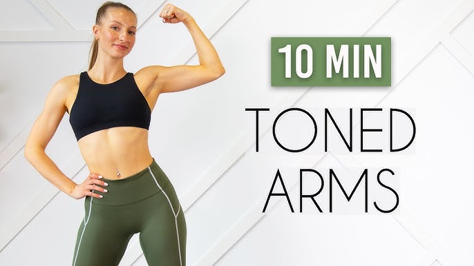 You want toned arms? Do this using the @ml.fitness App! #armfat #toned