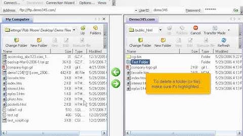 Manageing files in WS_FTP - Canadian Web Hosting