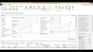 How to create SALES QUOTE & convert to SALES ORDER