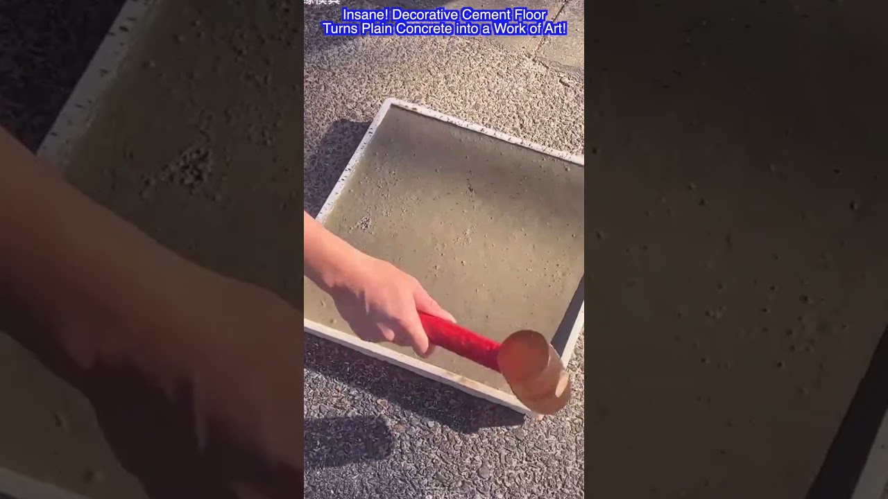 Insane! Decorative Cement Floor—Turns Plain Concrete into a Work of Art!