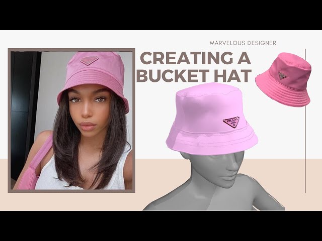 Marvelous designer hat- BUCKET HAT 