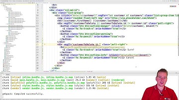 Building a Angular4+ Web App | S4P77 | Only show Confirmation on single customer and Wrap up Delete