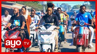 VIDEO: NANDY ALIVYOPOKELEWA ZANZIBAR, AENDESHA PIKIPIKI AKIONGOZA MSAFARA