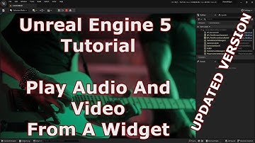 UE5 Tutorial - Add Video to a Widget (New Version)